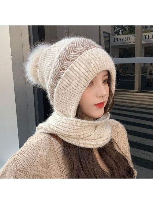 Winter hat for women plus fleece thickened warm ea...