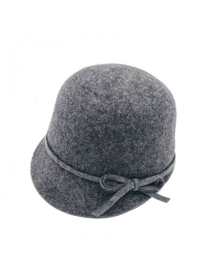 Women's equestrian hat Fashion baseball cap bow wool children's cap Parent-child wool cap