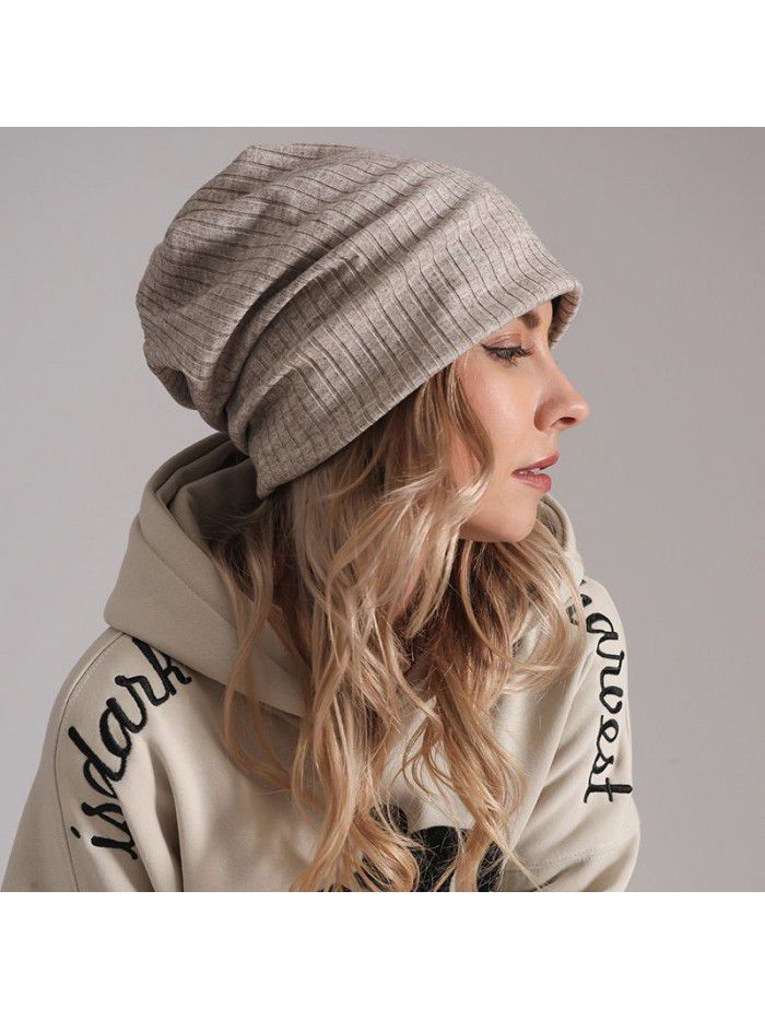 Winter knit pile hat Knit hat cold hat round face hat