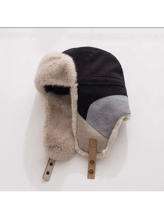 Riding cold autumn and winter with velvet warm artifact winter windproof hat