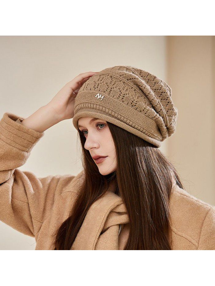 Beret knit hat Warm pile hat everything