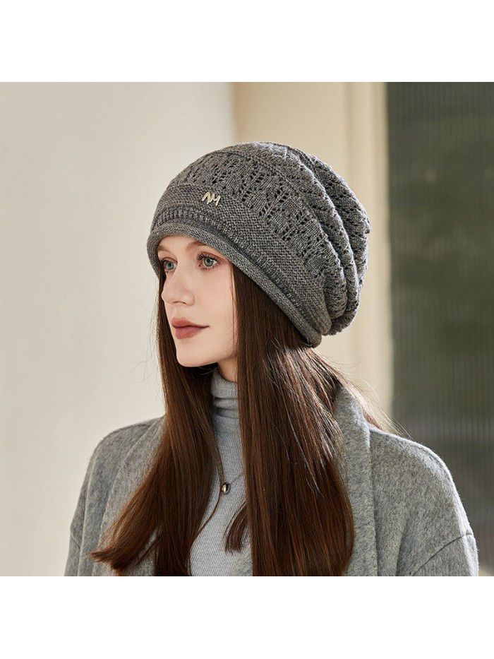 Beret knit hat Warm pile hat everything