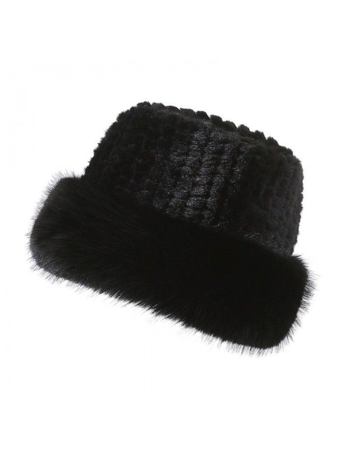 Winter warm plush fisherman hat Breathable trend Korean version solid color visor hat