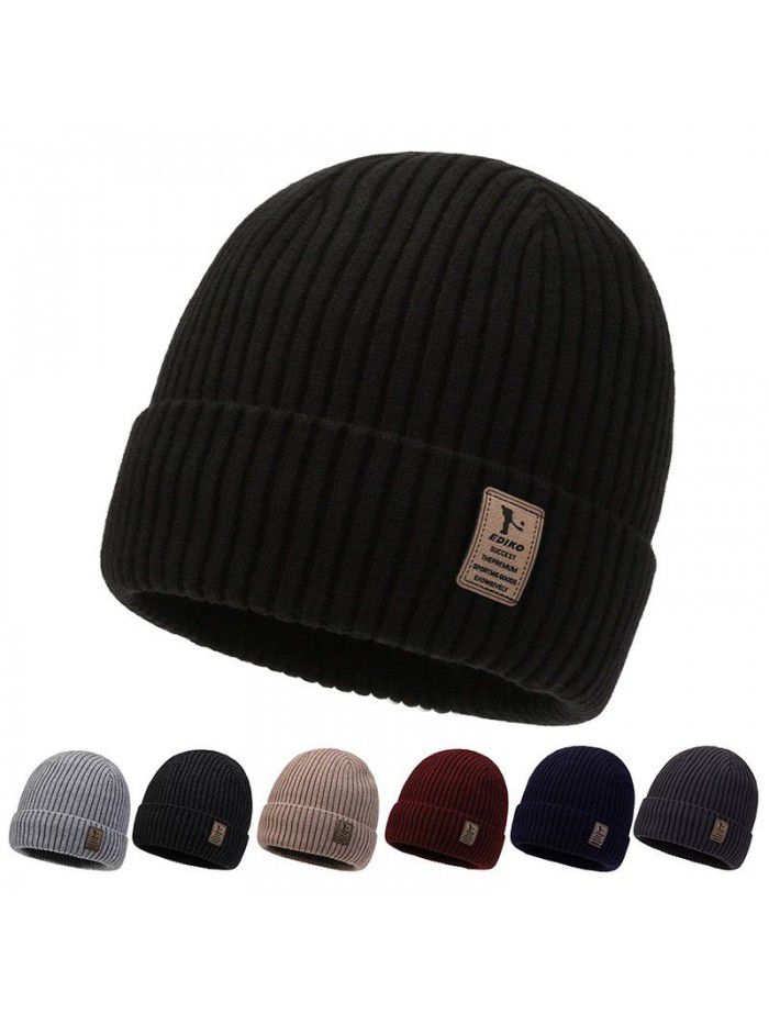 Knit hat new autumn and winter wool thick warm hat