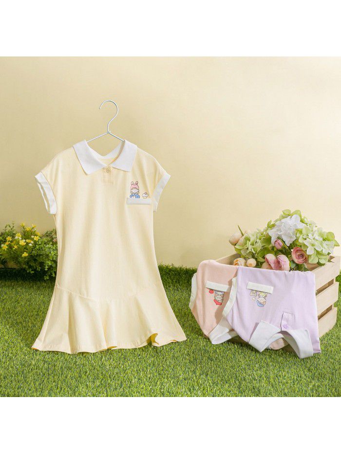 Children's wear summer  cicie new Korean printed skirt a cute girl's dress 