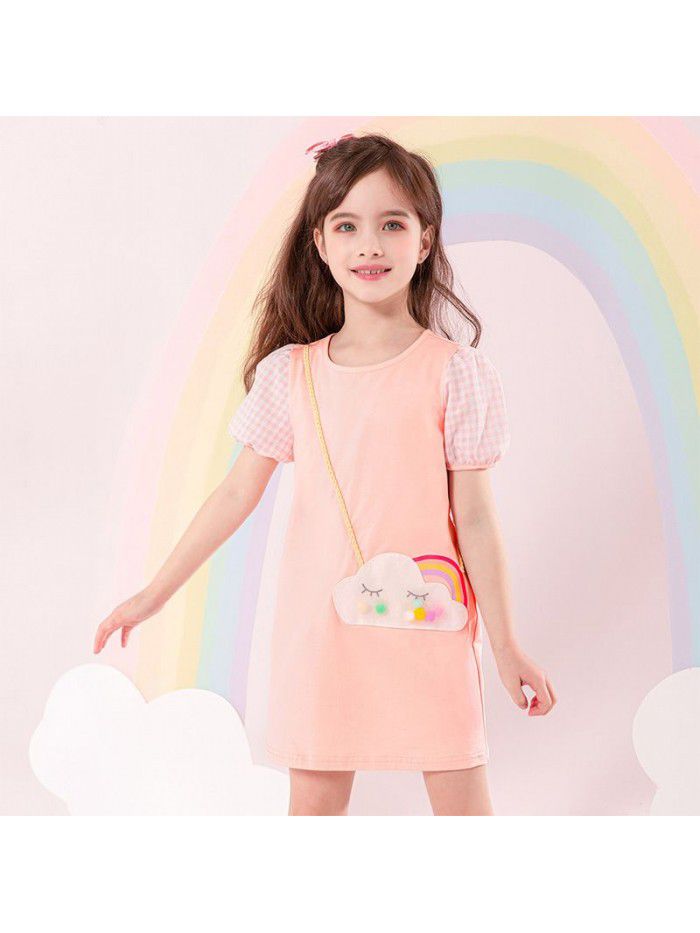A new hair generation children's dress new summer  children's skirt Korean printed girl's dress 