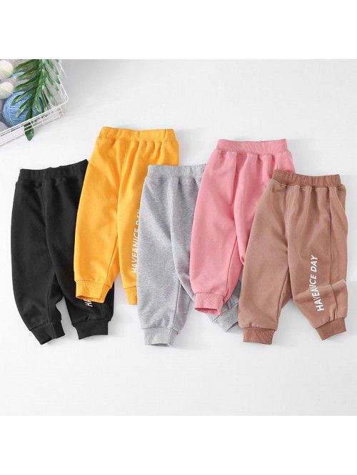 New children's spring and autumn sports pants...