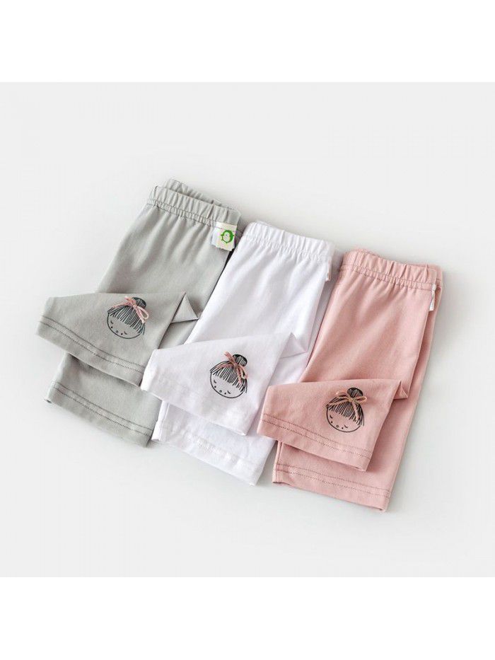 Women's pants summer  new 1-3 children's Korean Capris 0 baby solid color underwear 