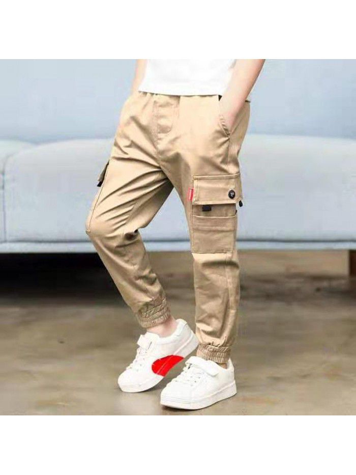 Men's pants  new spring and autumn casual pants wholesale of children's legged pants manufacturers 