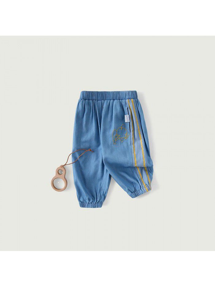 [new product] Amila children's wear girls' Sports anti mosquito pants children's pants summer thin Leggings 