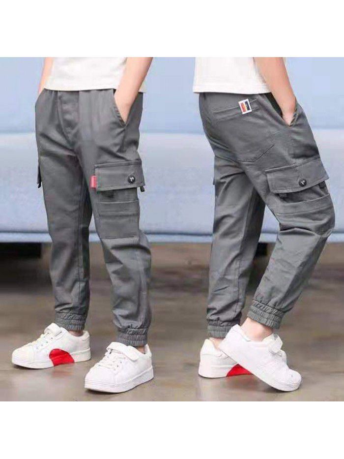 Men's pants  new spring and autumn casual pants wholesale of children's legged pants manufacturers 