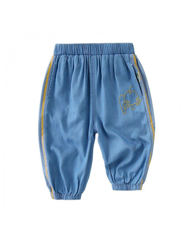 [new product] Amila children's wear girls' Sports anti mosquito pants children's pants summer thin Leggings 