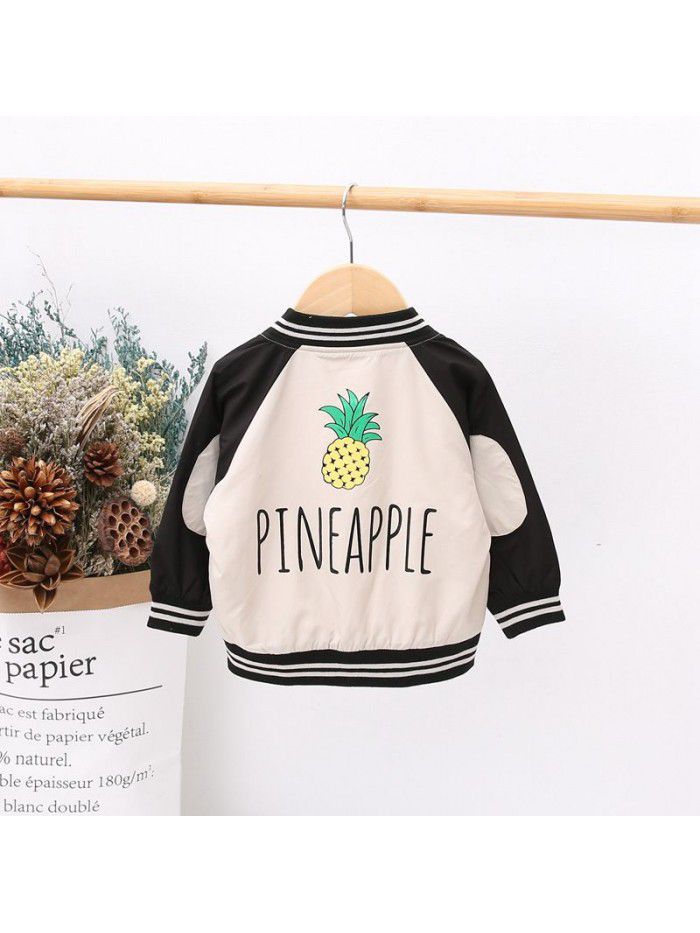 Children's clothing children's clothing long sleeve boys' spring and autumn baby top cartoon printed baby coat fashion ia903 