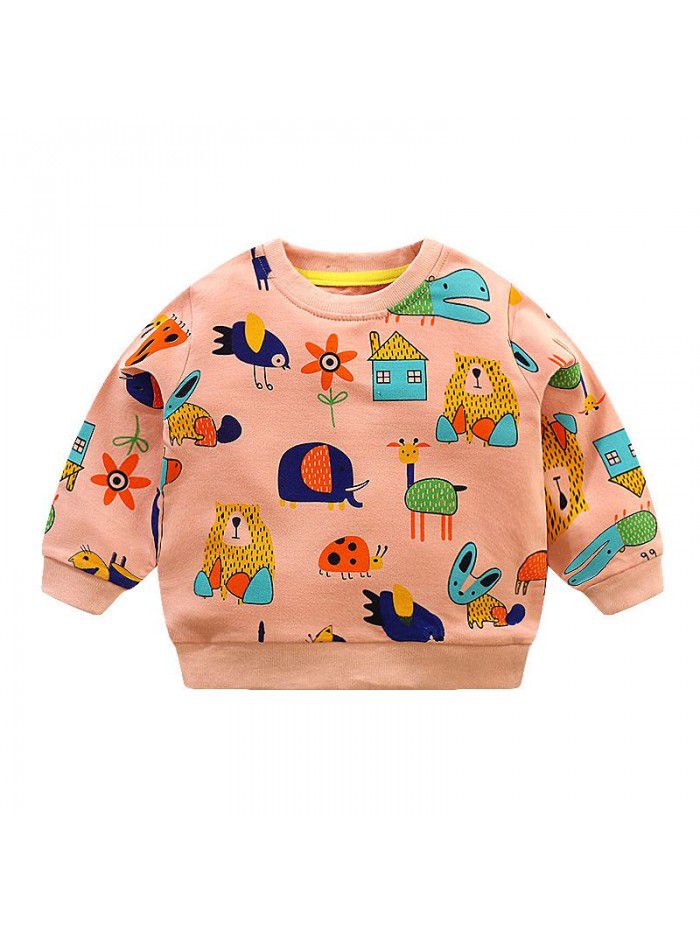 Boys' bodywear  new spring and autumn children's wear children's baby 1-year-old 3-style top children's fashion 