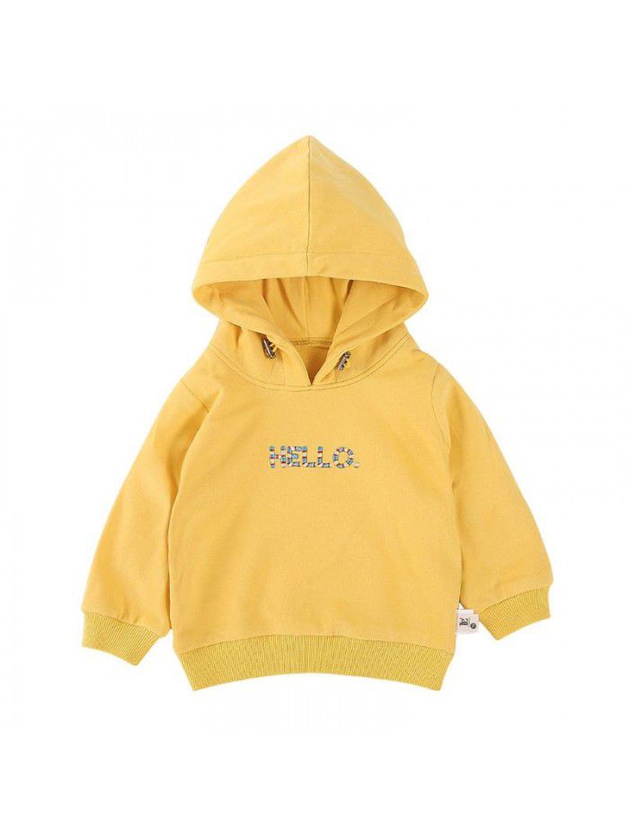 Baby's sweater Korean spring and autumn new boys' top children's clothes children's hooded cover 