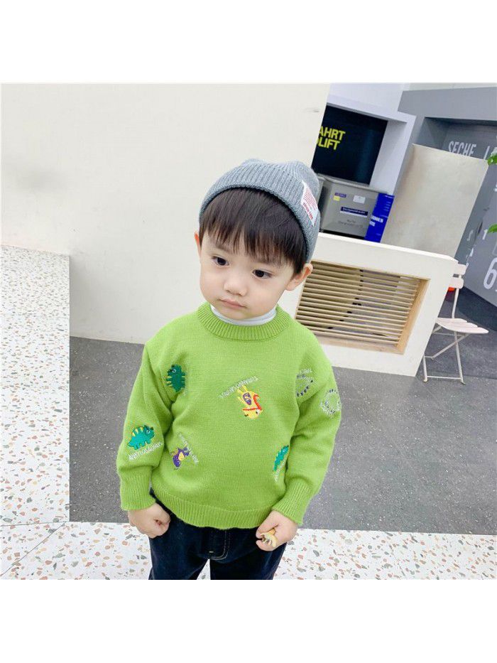 Boys' sweater winter clothes baby's T-Shirt Baby's long sleeve warm top cartoon children's pullover ib905 