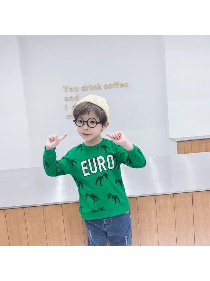 Boys' bodywear  new spring and autumn children's wear children's baby 1-year-old 3-style top children's fashion 