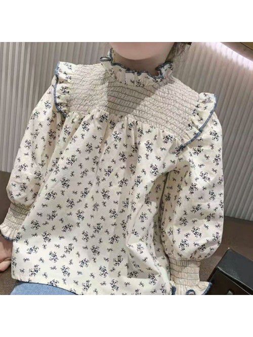 Girls' floral shirt  spring new Korean baby s...