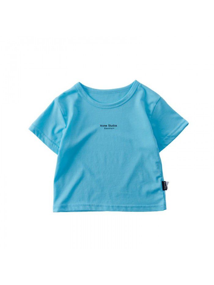 Children's T-shirt summer thin  new boys' clothes short sleeve baby's top versatile factory direct sales children's wear 