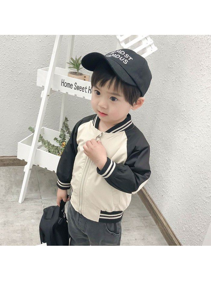 Children's clothing children's clothing long sleeve boys' spring and autumn baby top cartoon printed baby coat fashion ia903 