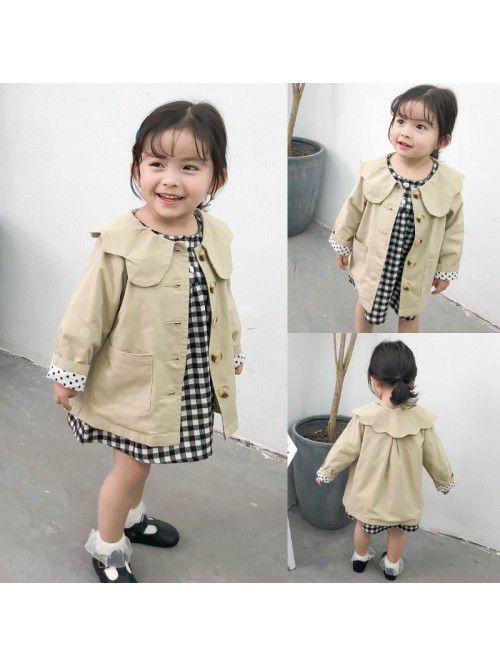 Girls' windbreaker  new spring and autumn chi...