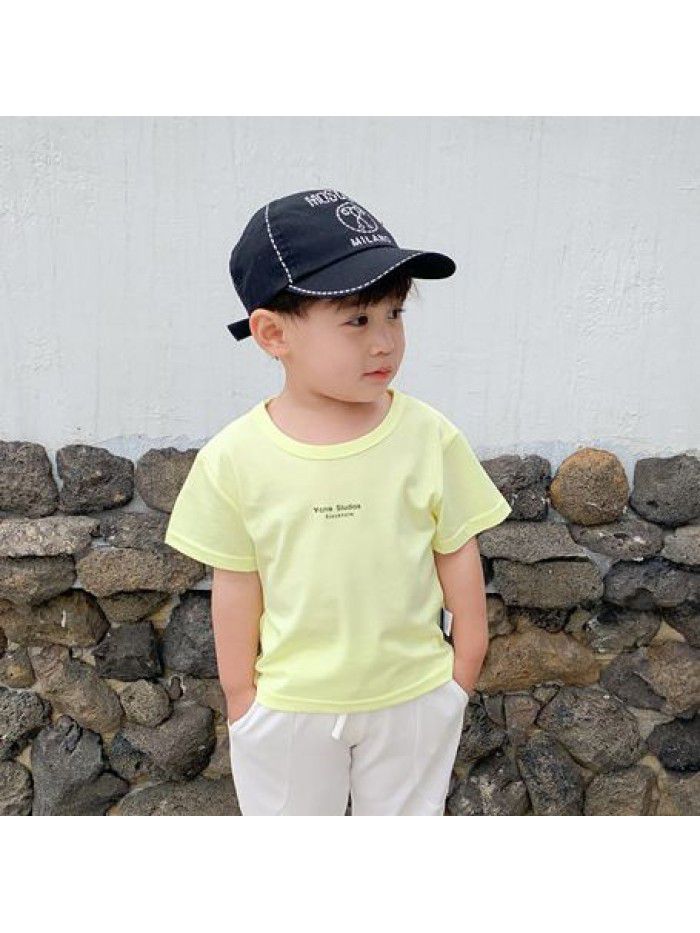 Children's T-shirt summer thin  new boys' clothes short sleeve baby's top versatile factory direct sales children's wear 