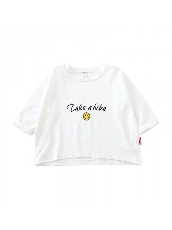 Boys' underwear girls' new spring dress in spring and autumn  3-year-old children's spring 1 set of T-shirt 2 