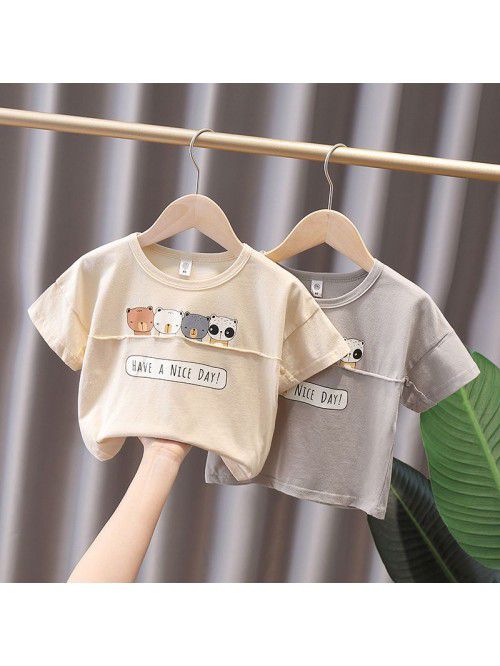 1698 boys' short sleeve T-shirt  summer new c...