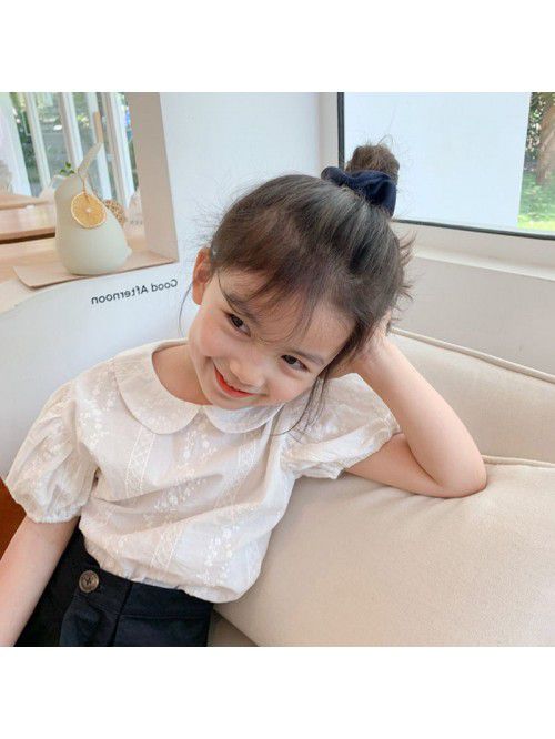 Children's Bubble Sleeve Shirt Top  summer sh...