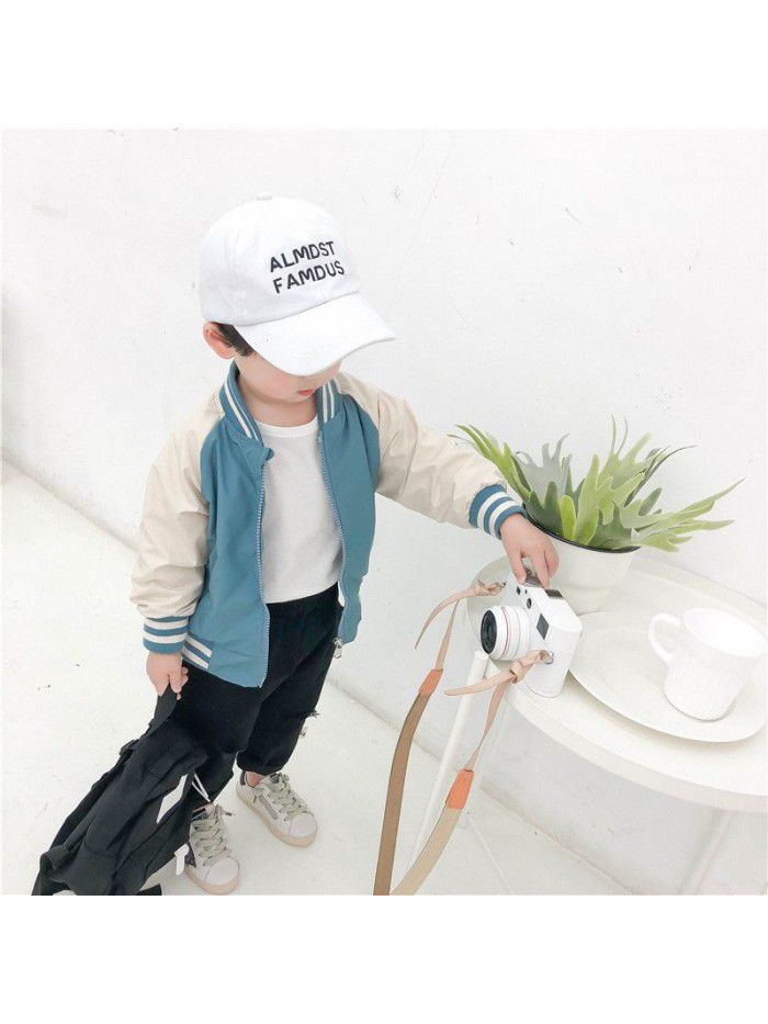 Children's clothing children's clothing long sleeve boys' spring and autumn baby top cartoon printed baby coat fashion ia903 