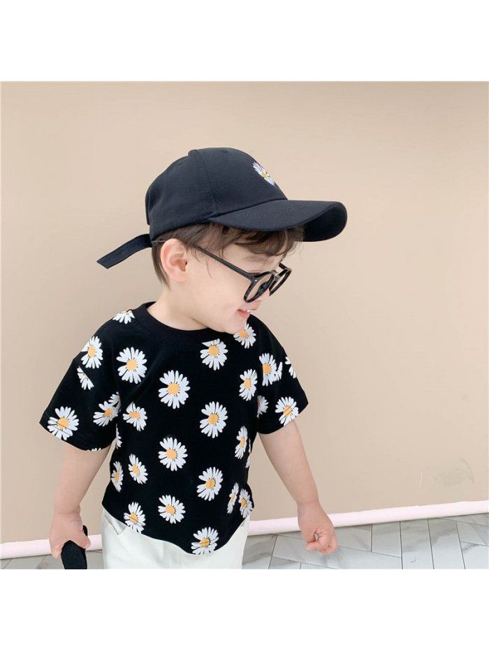 Children's clothing  summer new boys' Little Daisy T-shirt stall supply girls' short sleeve top children's clothing trend 