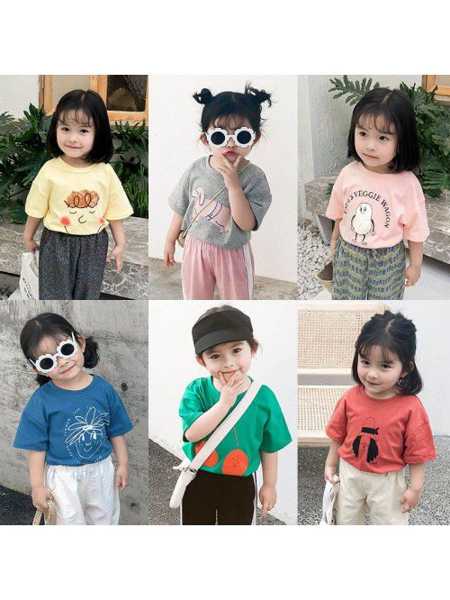 Girls' T-shirt short sleeve  new summer cloth...