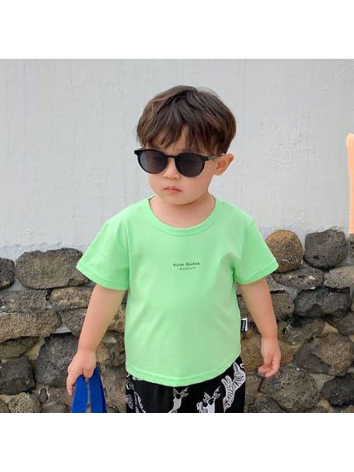 Children's T-shirt summer thin  new boys' clothes short sleeve baby's top versatile factory direct sales children's wear 