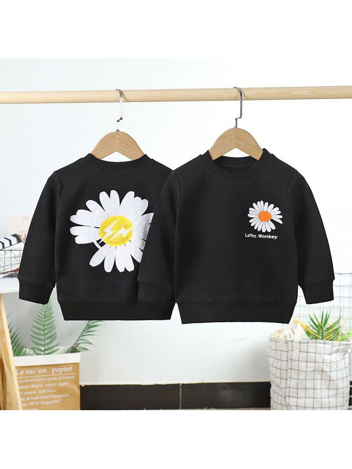 Children's wear children's sweater autumn  cotton boys and girls long sleeve T-shirt single top baby Pullover 