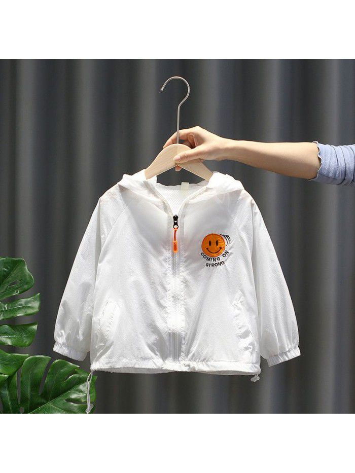 1671 boys' sunscreen clothes light children's skin clothes baby's thin coat air conditioner shirt little boys' sunscreen clothes 