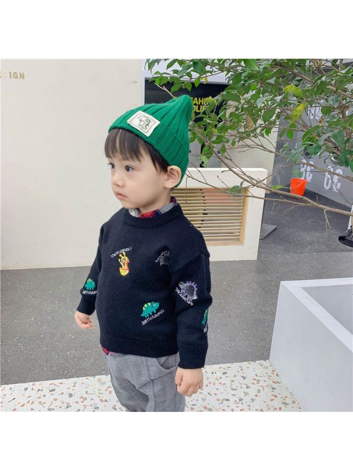 Boys' sweater winter clothes baby's T-Shirt Baby's long sleeve warm top cartoon children's pullover ib905 