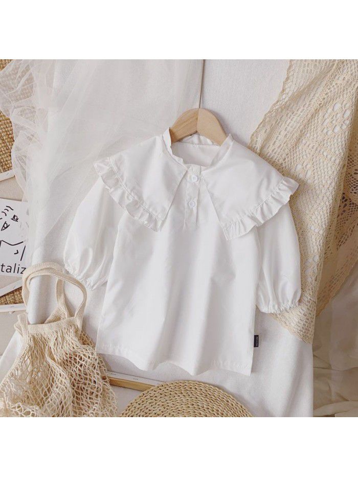 New nubao Lantern Sleeve baby shirt in early spring  