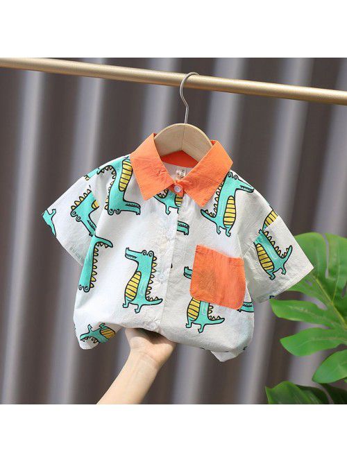 1652 boys' short sleeve shirt  summer new chi...