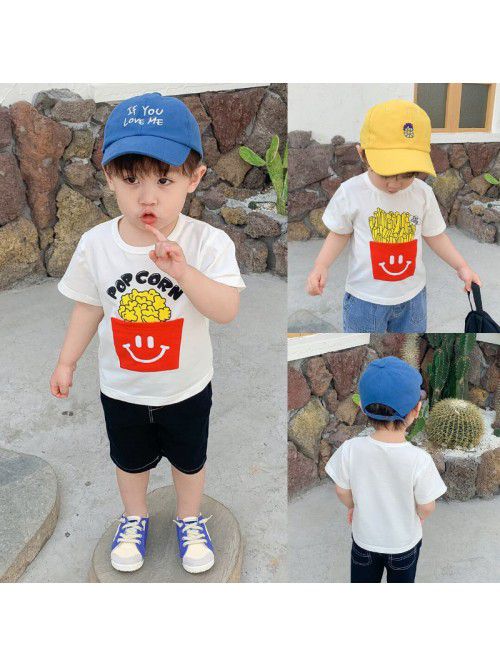 Boys T-shirt short sleeve summer new French fries ...