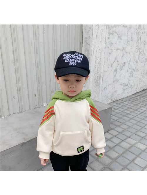 Boys' sweater autumn and winter baby Warm Fle...