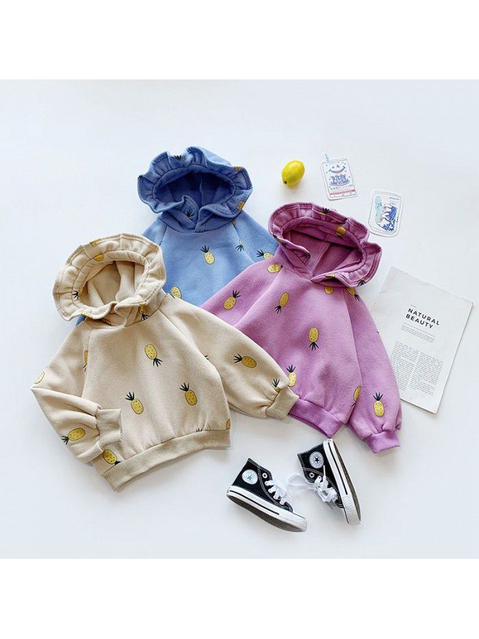 New plush girl's sweater in autumn and winter of  