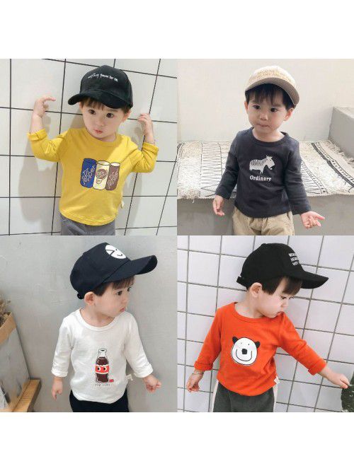 Children's T-shirt spring and autumn long sle...