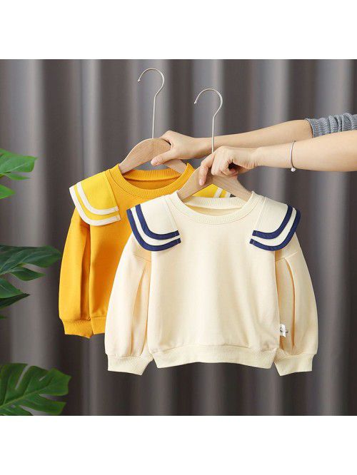 4119 baby college style Lapel new 5 spring new gir...