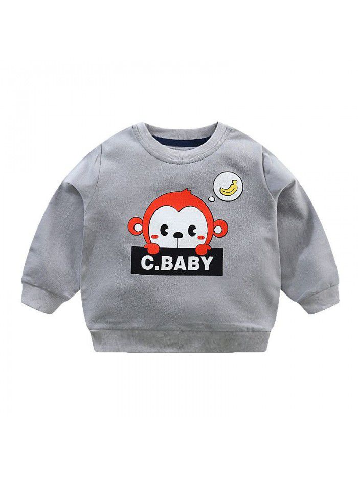 Boys' bodywear  new spring and autumn children's wear children's baby 1-year-old 3-style top children's fashion 