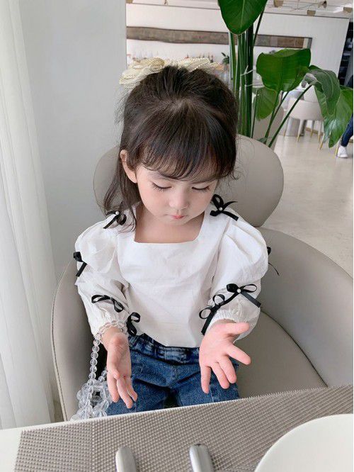 Girls' shirt  spring new children's Kore...