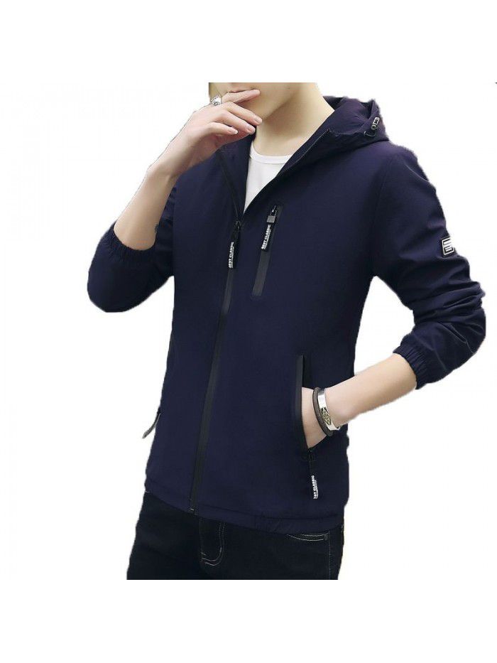 Men's coat  new slim jacket leisure spring and autumn youth fashion Korean version handsome clothes 