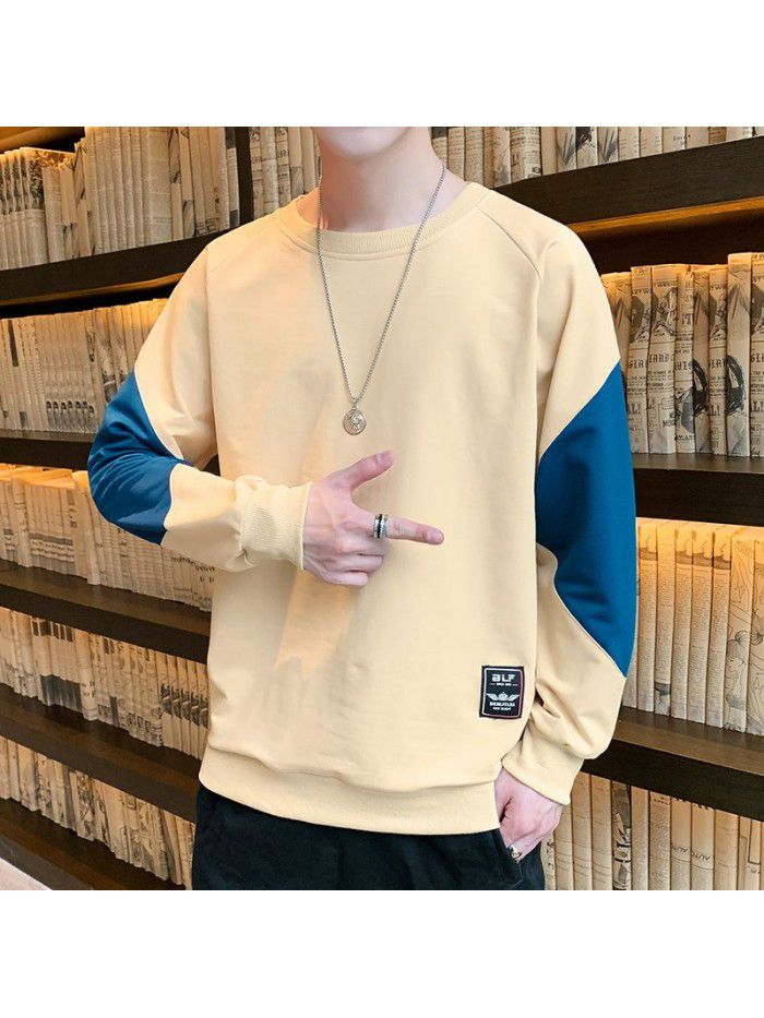 Weiyi men's autumn  new national trend Korean loose casual Pullover men's youth student trend 