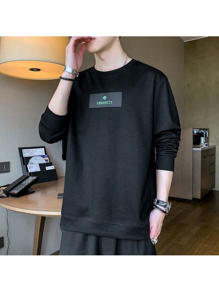 summer men's short sleeve T-shirt trendy men's round neck Pullover striped half sleeve t-shirt men's thin top 