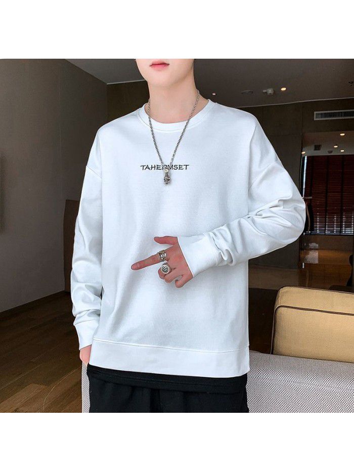 summer men's short sleeve T-shirt trendy men's round neck Pullover striped half sleeve t-shirt men's thin top 