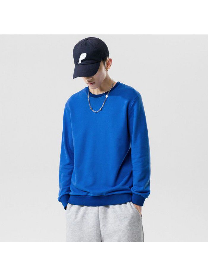 Fashion sweater men's  autumn new men's wear Korean Trend loose round neck bottomed shirt for young students 